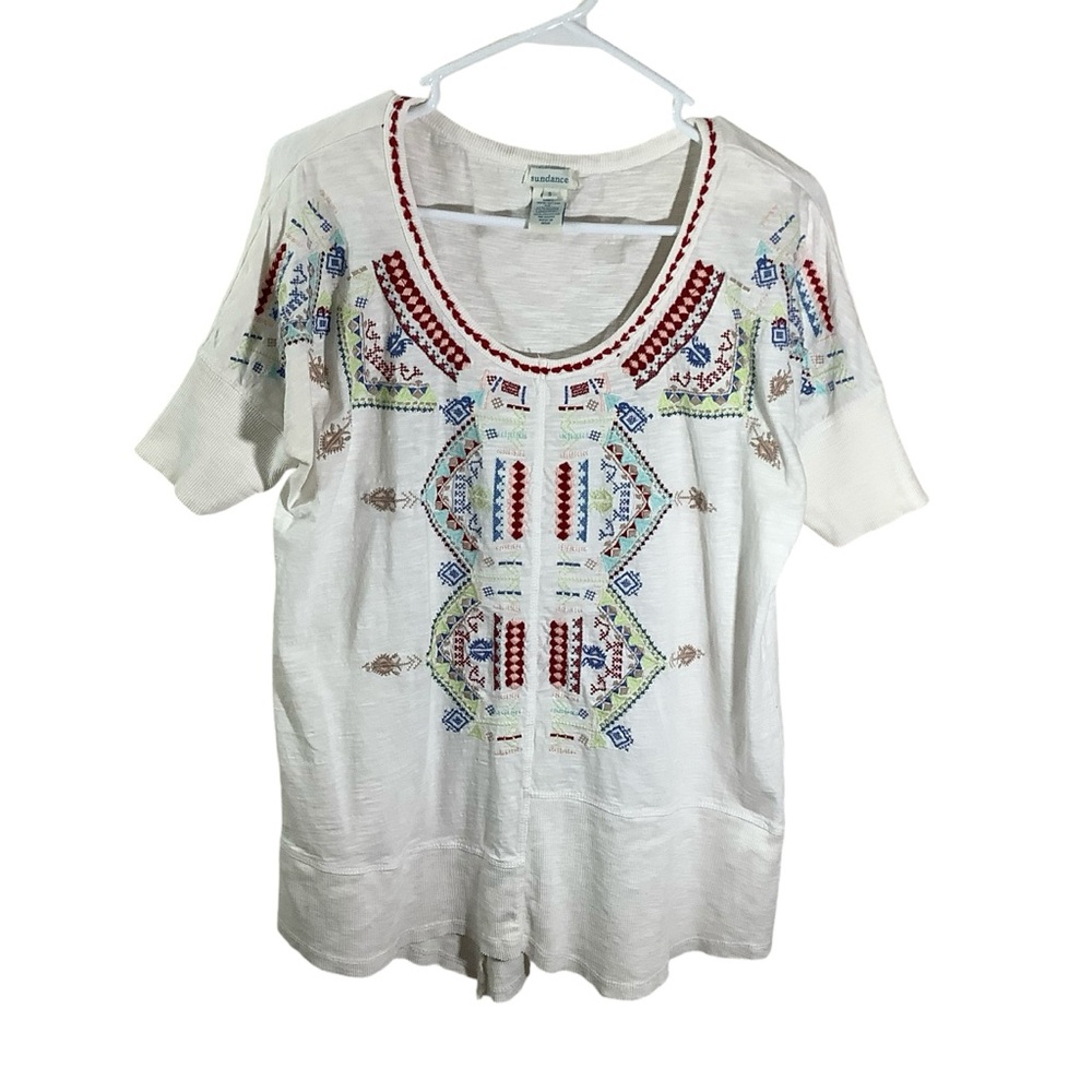 Sundance Brighter Days Embroidered Top White - Picture 1 of 9